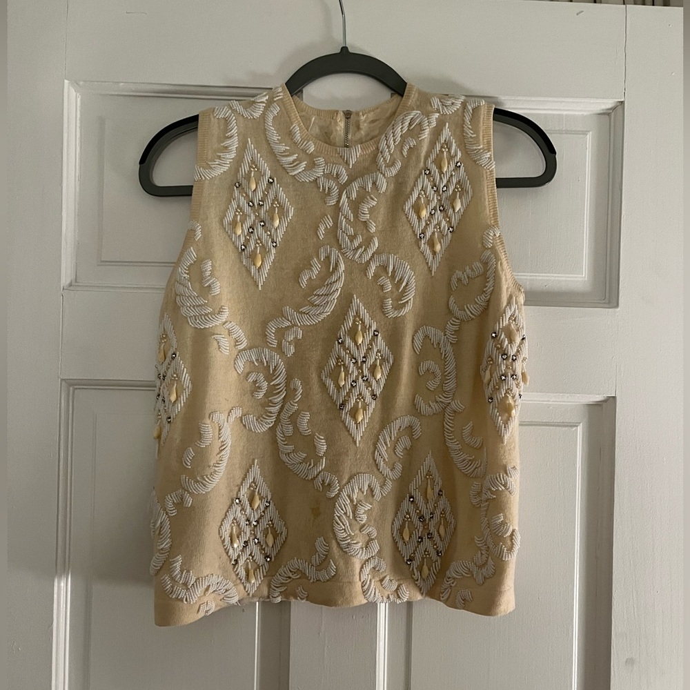 Vintage Beaded Sweater Tank